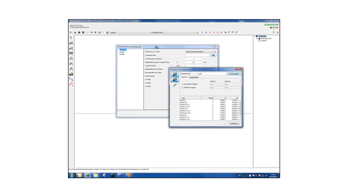 User-friendly interface due to an assistant and integrated database acces